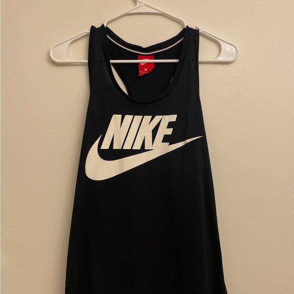 Nike Black and Red Athletic Tank